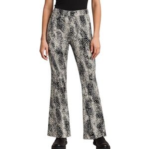Ellus Collection Snakeskin Print Bootcut Pants Trousers Brazil Size 36 US Size 2